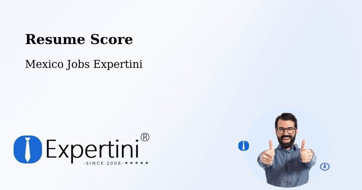 Resume Score & Job Description Match Tool – Cuetzala Del Progreso - Mexico Jobs Expertini